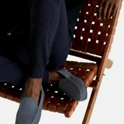 Marks & Spencer Moccasin Slippers With Thermowarmth - Pantuflas - Dark Blue Mix