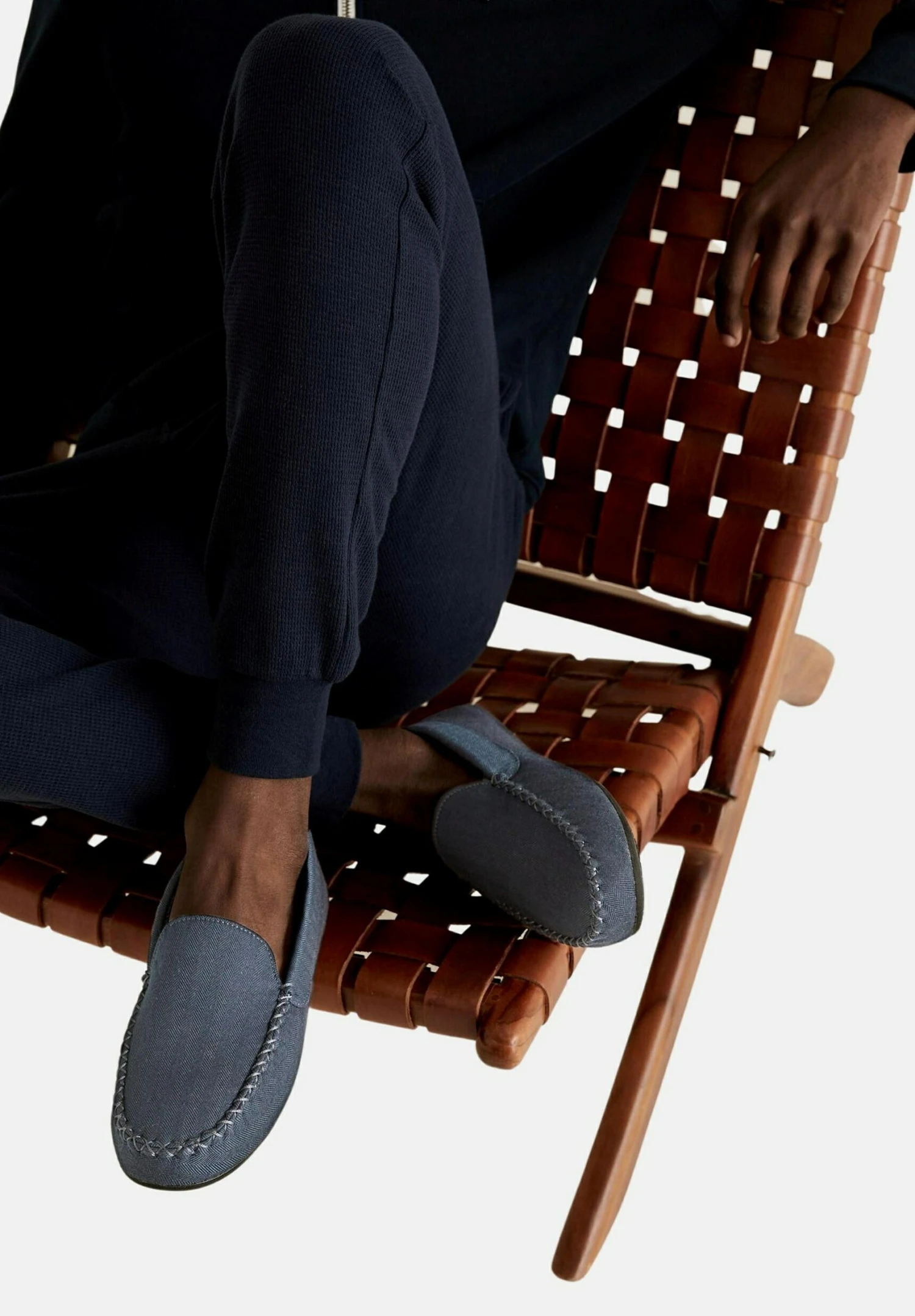 Marks & Spencer Moccasin Slippers With Thermowarmth - Pantuflas - Dark Blue Mix 3 Marks & Spencer Moccasin Slippers With Thermowarmth - Pantuflas - Dark Blue Mix