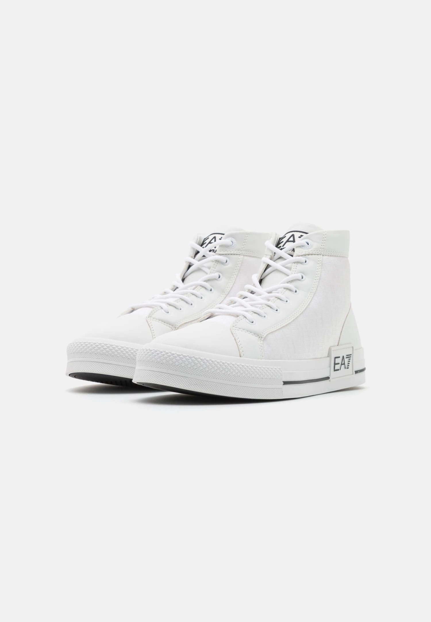 EA7 Emporio Armani All Over Unisex - Zapatillas Altas - White/Black 4 EA7 Emporio Armani All Over Unisex - Zapatillas Altas - White/Black - Imagen 2
