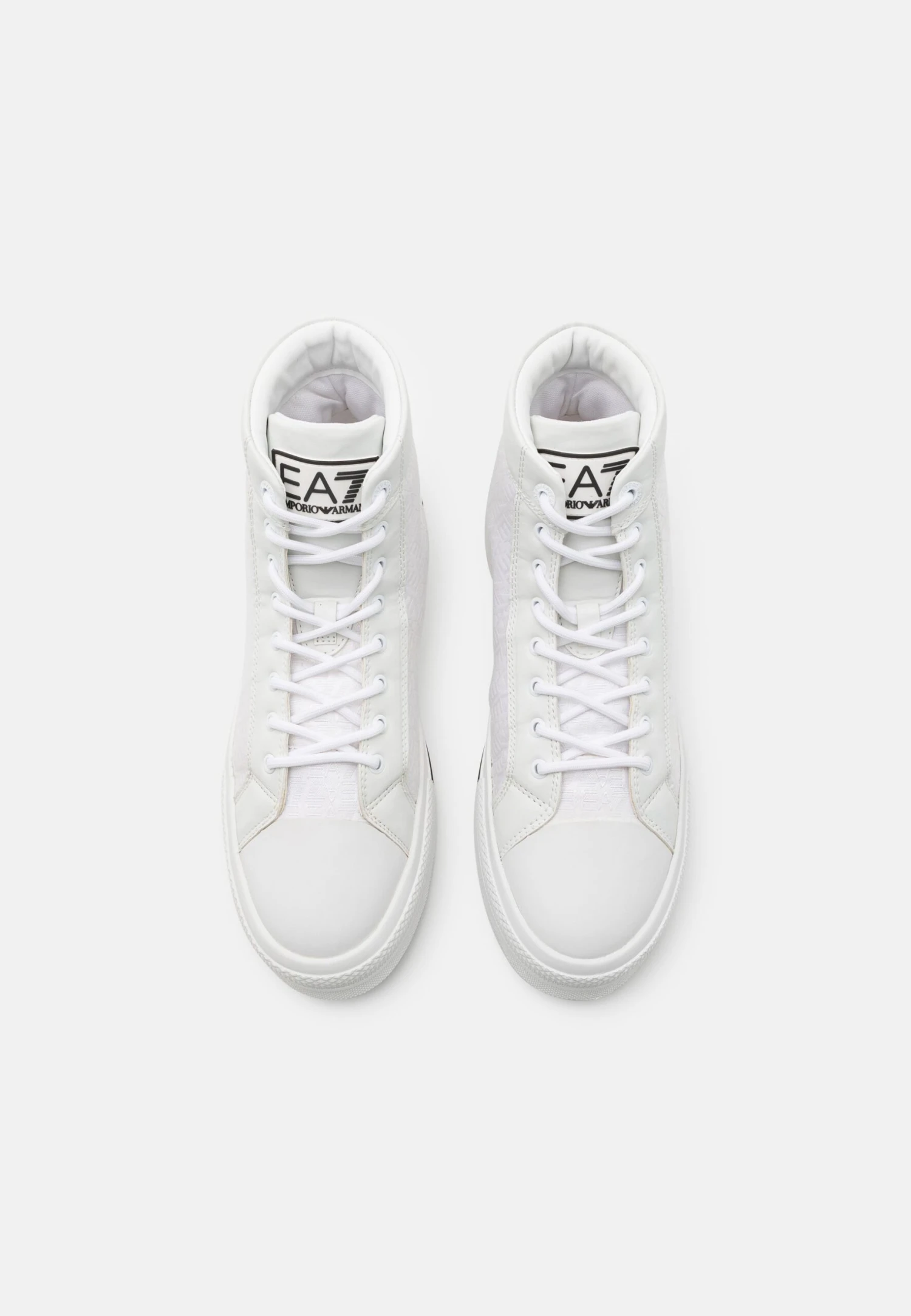 EA7 Emporio Armani All Over Unisex - Zapatillas Altas - White/Black 6 EA7 Emporio Armani All Over Unisex - Zapatillas Altas - White/Black - Imagen 4
