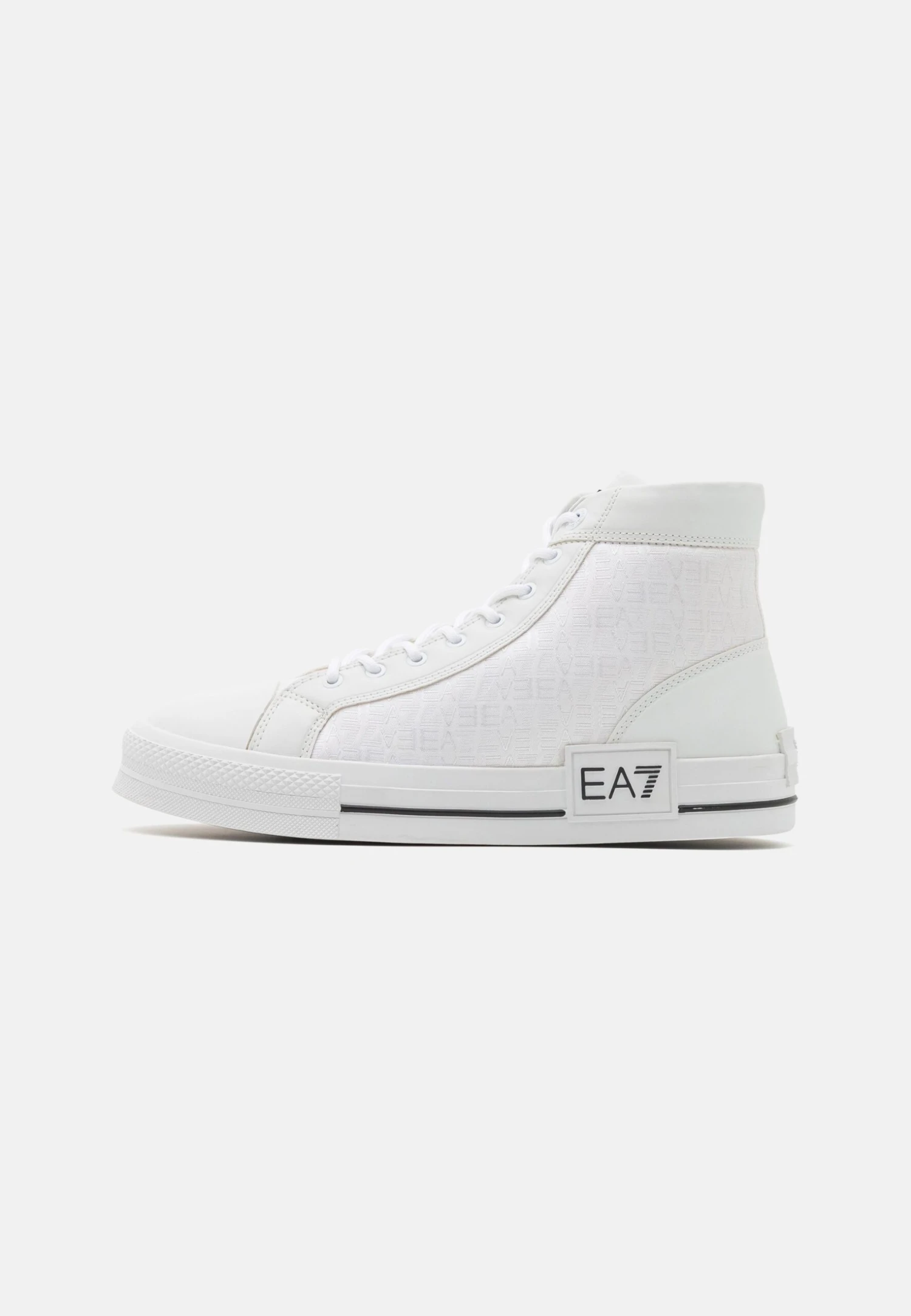 EA7 Emporio Armani All Over Unisex - Zapatillas Altas - White/Black 3 EA7 Emporio Armani All Over Unisex - Zapatillas Altas - White/Black