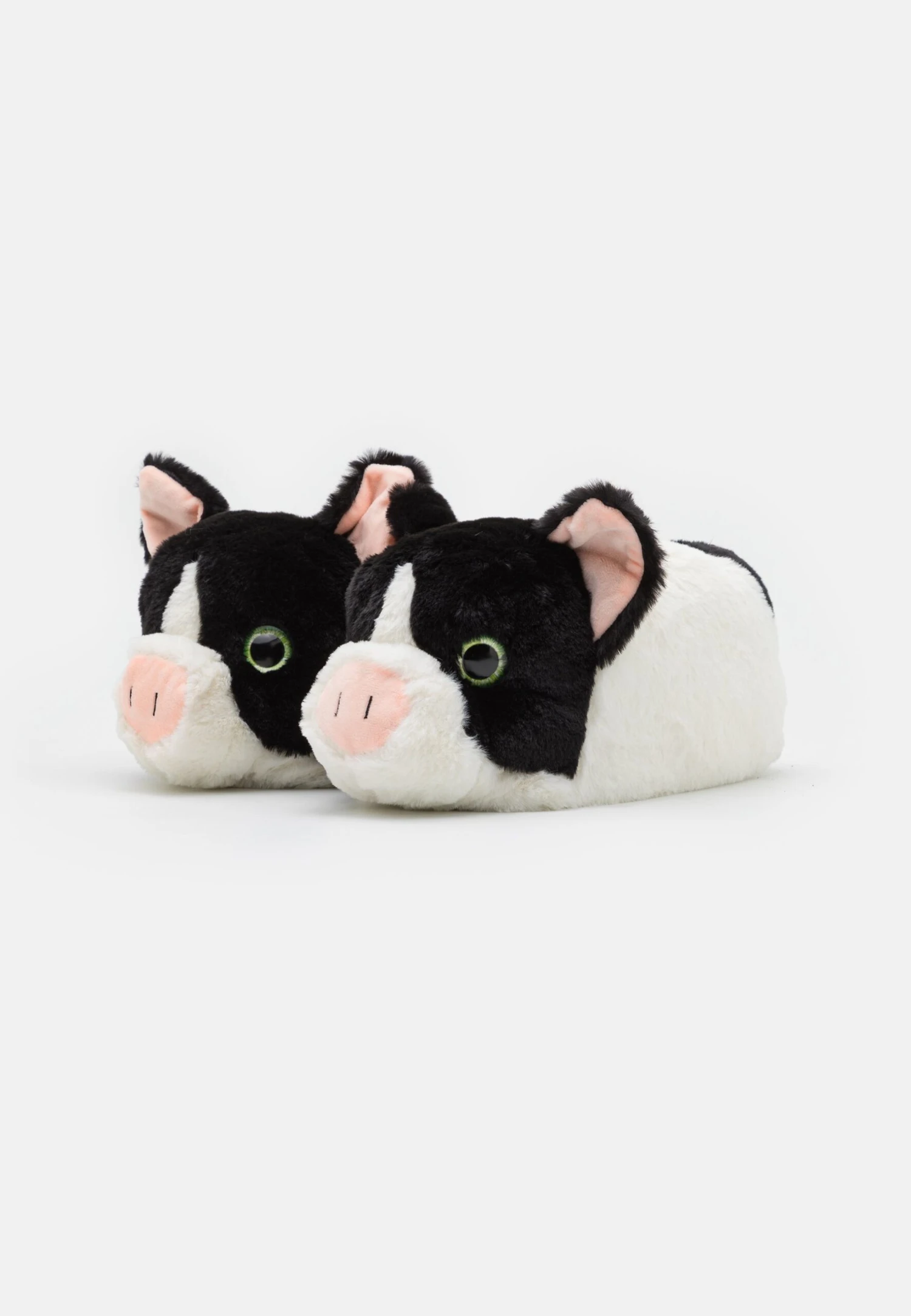 Mens Pig- Pantuflas - Black/White 4 Mens Pig- Pantuflas - Black/White - Imagen 2