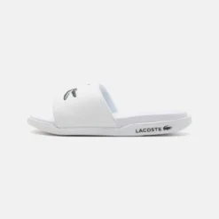 Lacoste Serve Slide Dual - Chanclas De Baño - White/Dark Green