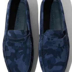 Mocasines - Blue Camo Suede -Geox Ventas eac8d7ea012341eba1a04305962f0770