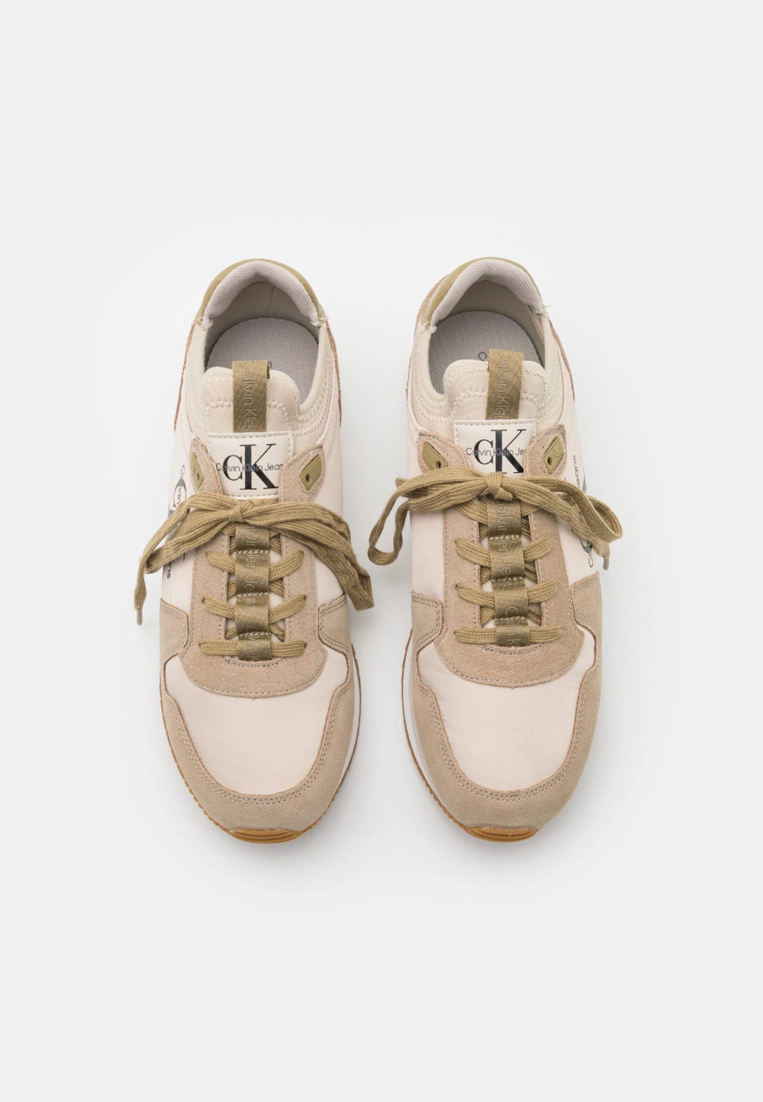 Calvin Klein Jeans Runner Sock Laceup - Zapatillas - Eggshell/Travertine 6 Calvin Klein Jeans Runner Sock Laceup - Zapatillas - Eggshell/Travertine - Imagen 4